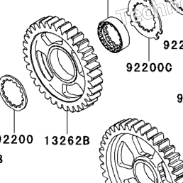 2011 Kawasaki NINJA ZX-10R (ZX1000JBF) Transmission | Babbitts