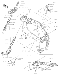 2017 Kawasaki NINJA ZX-6R ABS (ZX636FHF) Frame | Babbitts Kawasaki