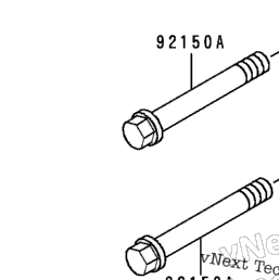 1997 Kawasaki KX80 (KX80-R7) Rear Suspension | Babbitts Kawasaki