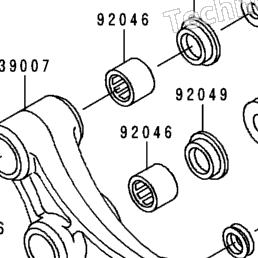 1997 Kawasaki KX80 (KX80-R7) Rear Suspension | Babbitts Kawasaki