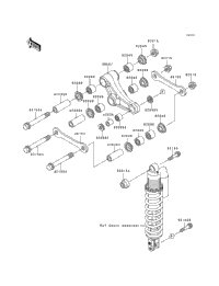 1997 Kawasaki KX80 (KX80-R7) Rear Suspension | Babbitts Kawasaki