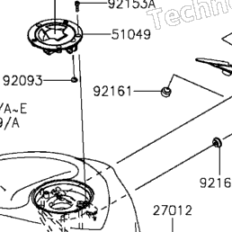 2013 Kawasaki NINJA ZX-6R ABS (ZX636FDF) Fuel Tank | Babbitts