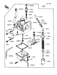 1989 Kawasaki KD80X (KD80-N2) Carburetor | Babbitts Kawasaki Parts