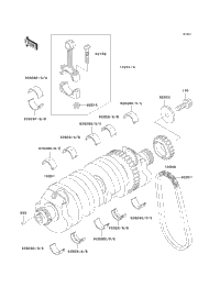 1995 Kawasaki NINJA ZX-11 (ZX1100-D3) Crankshaft | CarolinaCycle 1995 Kawasaki NINJA ZX-11 (ZX1100-D3) Crankshaft | CarolinaCycle