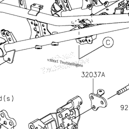 2024 Kawasaki Ninja 500 (EX500GRFNL) Frame Fittings | Babbitts