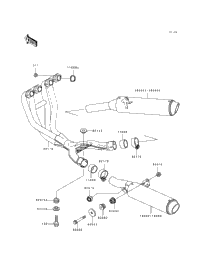 1992 Kawasaki NINJA ZX-6 (ZX600-D3) Muffler | Babbitts Kawasaki