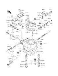 かちゃページ 1997 Kawasaki KX125 (KX125-K4) Cylinder Head/Cylinder | Babbitts