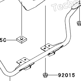 2001 Kawasaki KFX250 MOJAVE (KSF250-A15) Rear Fender(S) | Babbitts