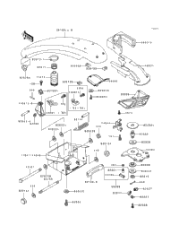 1993 Kawasaki 750 SX (JS750-A2) Handle Pole (Js750-A1/A2/A3