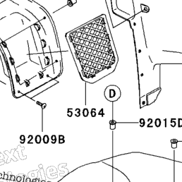 2006 Kawasaki BRUTE FORCE 750 4X4I (KVF750B6F) Front Fender(S