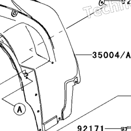 2006 Kawasaki BRUTE FORCE 750 4X4I (KVF750B6F) Front Fender(S