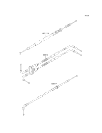 2008 Kawasaki ZZR600 (ZX600J8F) Cables | Babbitts Kawasaki