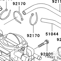 きさらぎページ 1996 KAWASAKI ZXI 900 JET SKI KEIHIN TRIPLE CARB CARBURETOR RACK