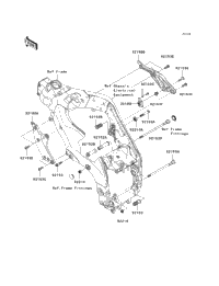 2008 Kawasaki NINJA ZX-10R (ZX1000E8F) Engine Mount