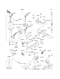 2003 Kawasaki ZR-7S (ZR750-H3) Ignition Switch/Locks/Reflectors