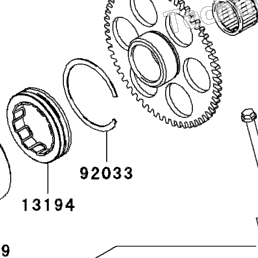 2005 Kawasaki NINJA ZX-10R (ZX1000-C2) Starter Motor | Babbitts
