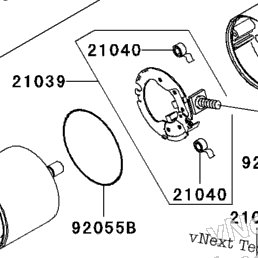 2005 Kawasaki NINJA ZX-10R (ZX1000-C2) Starter Motor | Babbitts
