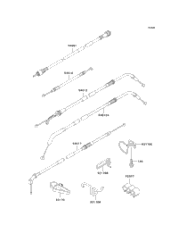 1995 Kawasaki NINJA ZX-11 (ZX1100-D3) Cables | Babbitts Kawasaki