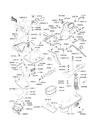 水上オートバイ用 Kawasaki 900STX'01 OEM section (Hull-Fittings) parts Used [K5050-39] 2001 Kawasaki JET SKI 900 STX (JT900-C1) Hull Fittings