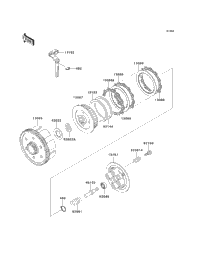 2000 Kawasaki KMX 125 (KMX125-A13) Clutch | Babbitts Kawasaki