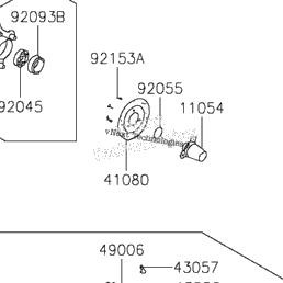 2019 Kawasaki KFX90 (KSF90AKF) Rear Hub | Babbitts Kawasaki Parts