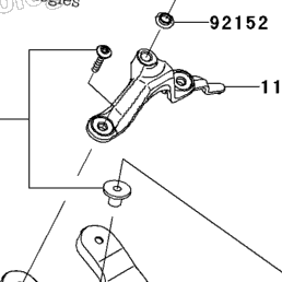 2009 Kawasaki NINJA ZX-6R (ZX600R9FA) Steering Damper | Babbitts