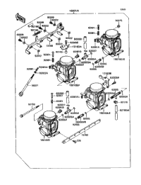 1990 Kawasaki ZX-11 (ZX1100-C1) Carburetor (&Nami