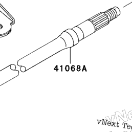 1993 Kawasaki BAYOU 220 (KLF220-A6) Rear Axle | Babbitts Kawasaki