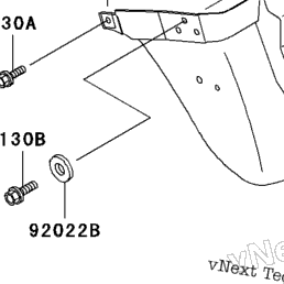 1997 Kawasaki NINJA ZX-11 (ZX1100-D5) Fenders | Babbitts Arctic