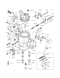 1997 Kawasaki KX250 (KX250-K4) Cylinder Head/Cylinder | Babbitts