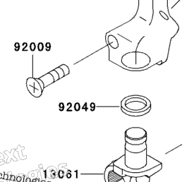 2003 Kawasaki KX85 (KX85-A3) Kickstarter Mechanism | Babbitts