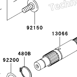 K⭐︎さま専用 2003 Kawasaki KX85 (KX85-A3) Kickstarter Mechanism | Babbitts