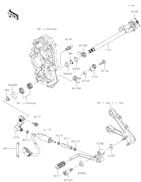 2022 Kawasaki Ninja ZX-6R (US) (ZX636HNFNN) Gear Change Mechanism