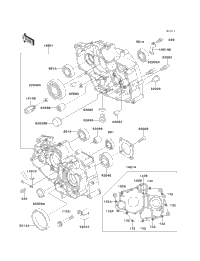 1994 Kawasaki BAYOU 220 (KLF220-A7) Crankcase | Babbitts Kawasaki