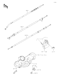 2024 Kawasaki Ninja 500 (EX500GRFNL) Cables | Babbitts Kawasaki