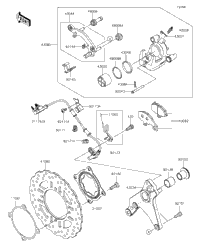 2015 Kawasaki NINJA 1000 ABS (ZX1000MFF) Rear Brake