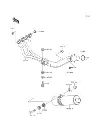 1995 Kawasaki NINJA ZX-6R (ZX600-F1) Muffler(S) | Babbitts