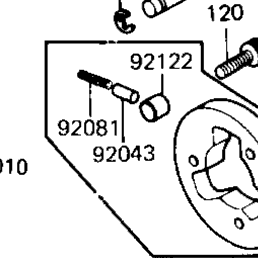 1984 Kawasaki LTD Shaft (ZN700-A1) Starter Motor/Starter Clutch