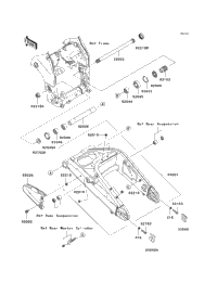 多様な (ZX1000-C1) ZX-10R NINJA Kawasaki 2004 Swingarm Babbitts | ウィッグ・エクステ