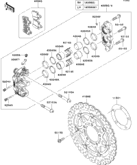 2010 Kawasaki NINJA ZX-6R (ZX600RAFA) Front Brake | Babbitts
