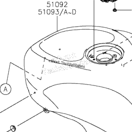 2024 Kawasaki Ninja ZX-6R ABS (ZX636JRFBN) Fuel Tank | Babbitts
