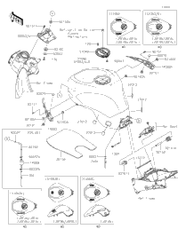 ののページ OEM Kawasaki ZX6R 636 19 20 21 22 23 24 Front Brake Master