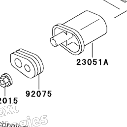 林ページ 2000 Kawasaki NINJA ZX-9R (ZX900-E1) Turn Signals | Babbitts