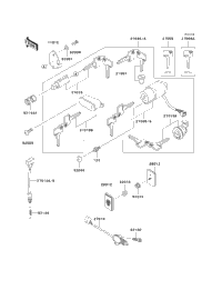 のぶページ 1997 Kawasaki VULCAN 800 CLASSIC (VN800-B2) Ignition Switch/Locks
