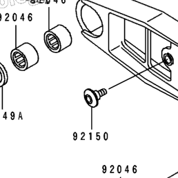 1993 Kawasaki NINJA ZX-6 (ZX600-D4) Swing Arm | Babbitts Kawasaki