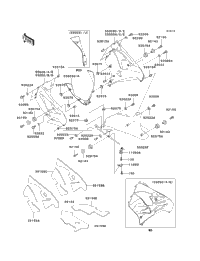 1998 Kawasaki NINJA ZX-9R (ZX900-C1) Cowling Lowers | Babbitts
