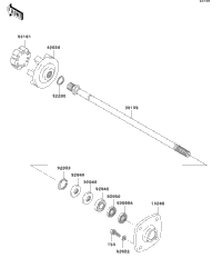 2006 Kawasaki JET SKI STX-12F (JT1200D6F) Drive Shaft | Babbitts
