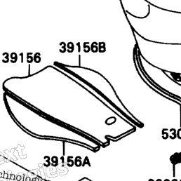 1990 Kawasaki ZX-11 (ZX1100-C1) Fuel Tank | Babbitts Kawasaki
