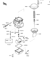 1986 Kawasaki Ninja 600 (ZX600-A2) Carburetor Parts | Holzhauers