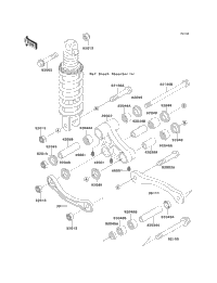 1999 Kawasaki NINJA ZX-11 (ZX1100-D7) Rear Suspension | Babbitts